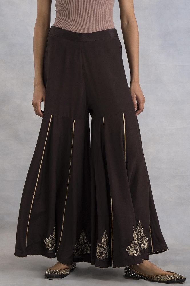 Buy Indian Pakistani Sequinned Sharara Suit in Georgette – ShreeFashionWear